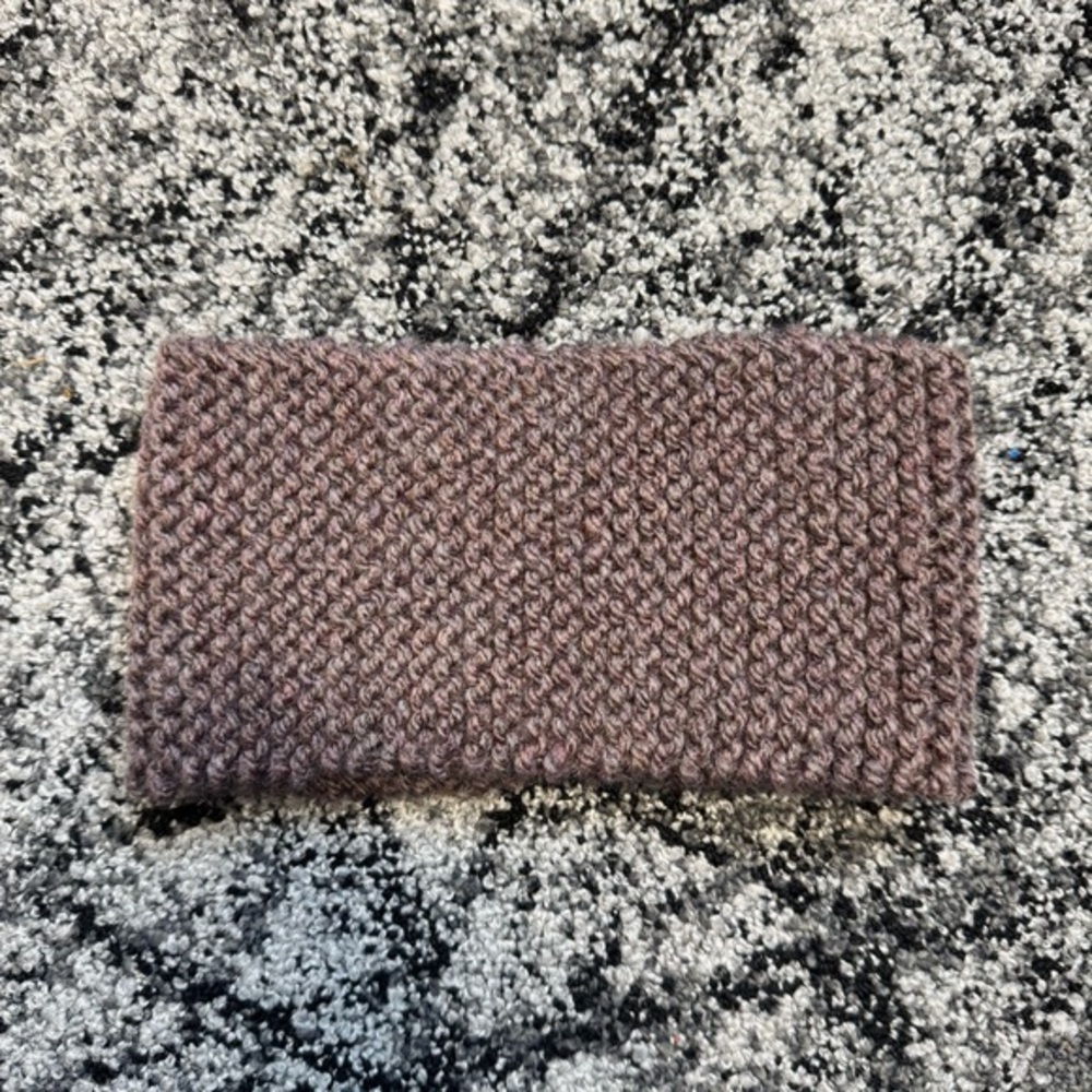 Elegant Brown Knit Headband